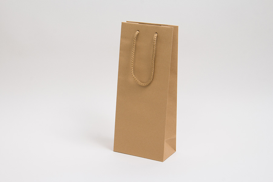 5.5 x 3.5 x 13 NATURAL KRAFT EUROTOTE SHOPPING BAGS