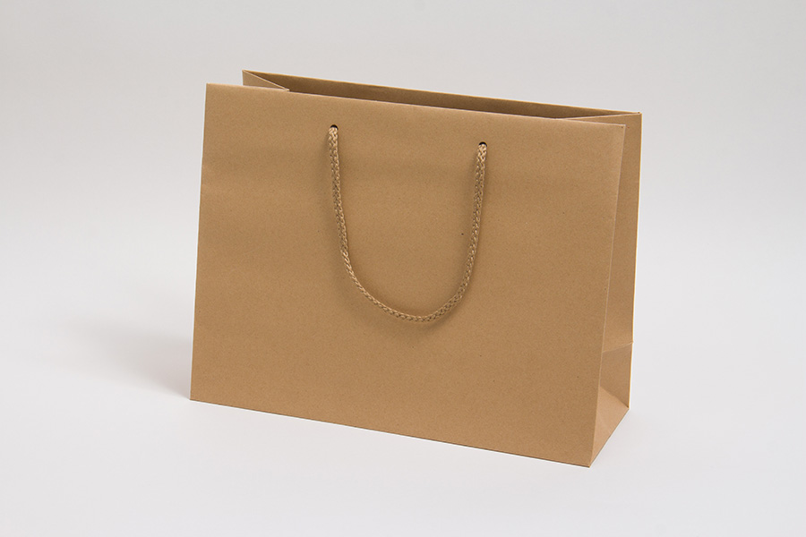 13 x 5 x 10 NATURAL KRAFT EUROTOTE SHOPPING BAGS