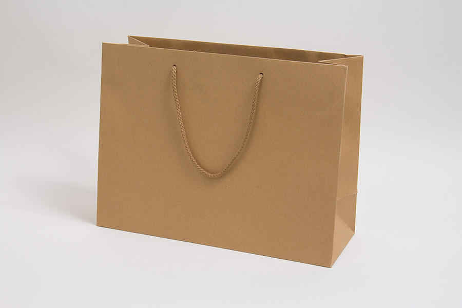 16 x 6 x 12 NATURAL KRAFT EUROTOTE SHOPPING BAGS