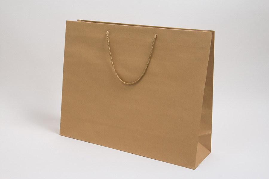 20 x 6 x 16 NATURAL KRAFT EUROTOTE SHOPPING BAGS