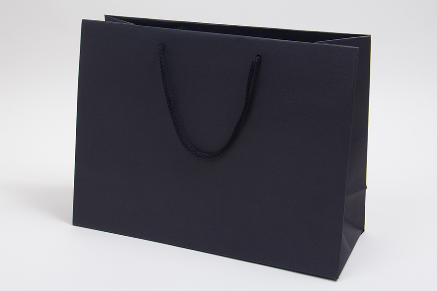 Download Rope Handled Eurotote Shopping Bags | Matte Black Textured