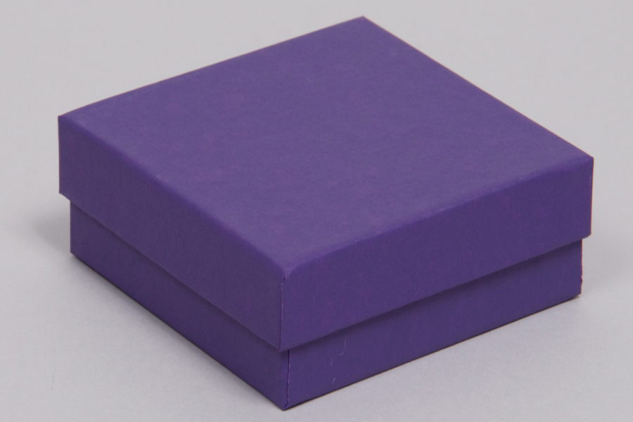 33D Matte Deep Purple TwoPiece Jewelry Boxes