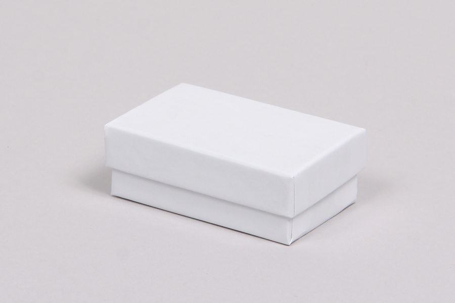 (#32) 3-1/16 x 2-1/8 x 1  WHITE GLOSS JEWELRY BOXES