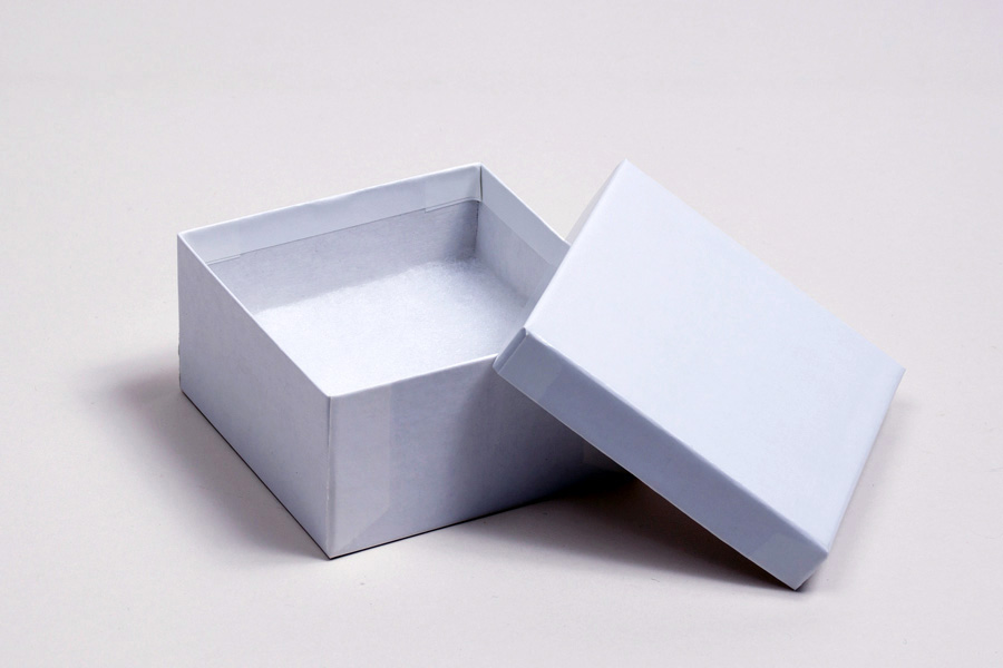 (#34) 3-1/2 x 3-1/2 x 2 WHITE GLOSS JEWELRY BOXES