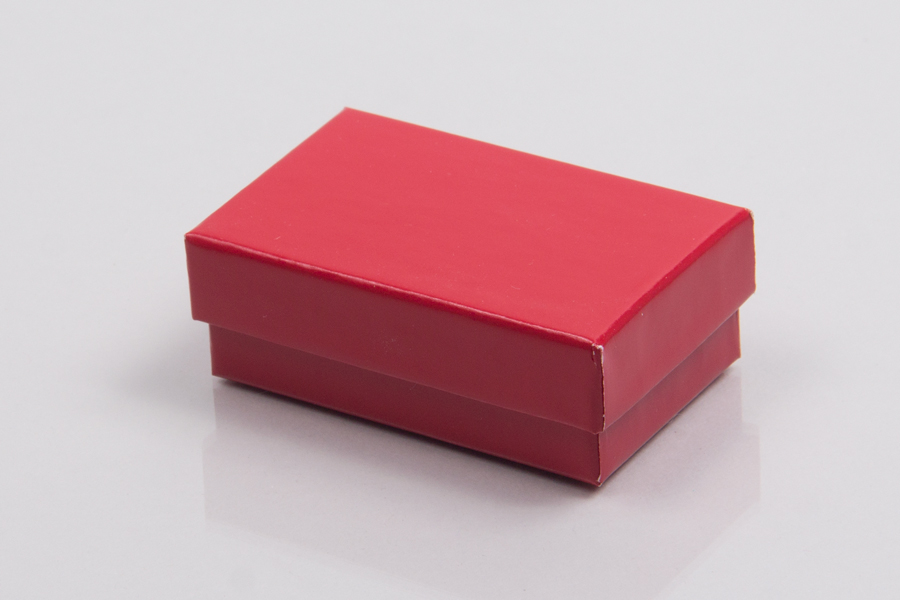 (#32) 3-1/16 x 2-1/8 x 1 CHERRY RED GLOSS JEWELRY BOXES