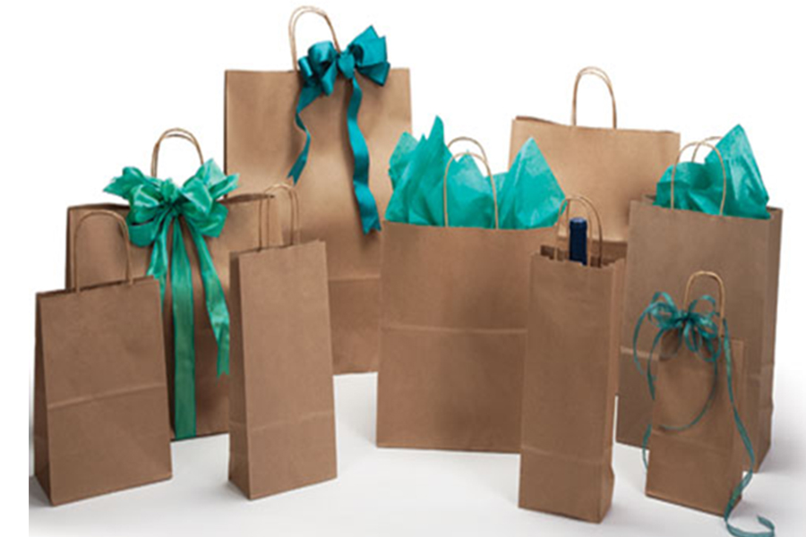 10 x 10 x 10 Premium EcoPlus™ Natural Kraft Paper Shopping Bag