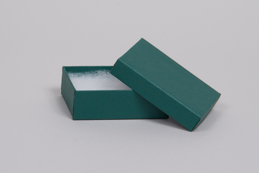 (#32) 3-1/16 x 2-1/8 x 1  MATTE TEAL JEWELRY BOXES