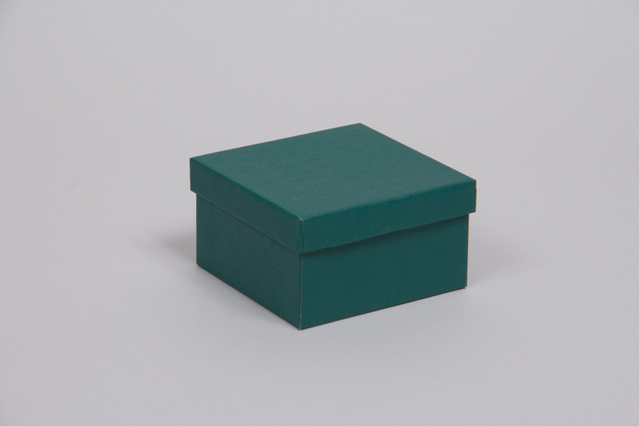 (#34) 3-1/2 x 3-1/2 x 2  MATTE TEAL JEWELRY BOXES