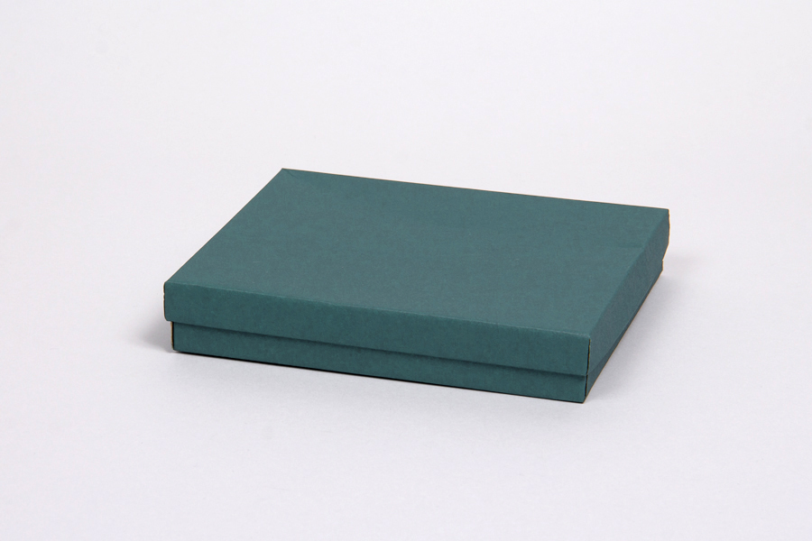 (#65) 6 x 5 x 1  MATTE TEAL JEWELRY BOXES