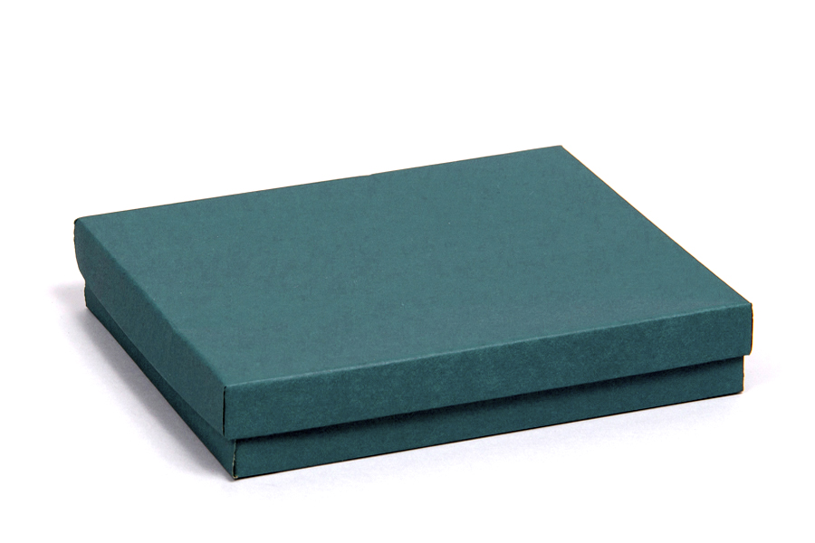 85 Matte Teal Cotton Filled Jewelry Boxes