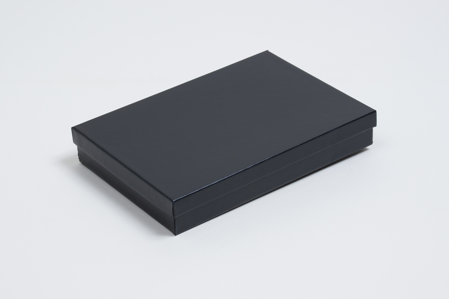(#65) 6 x 5 x 1 BLACK SEMI-GLOSS JEWELRY BOXES
