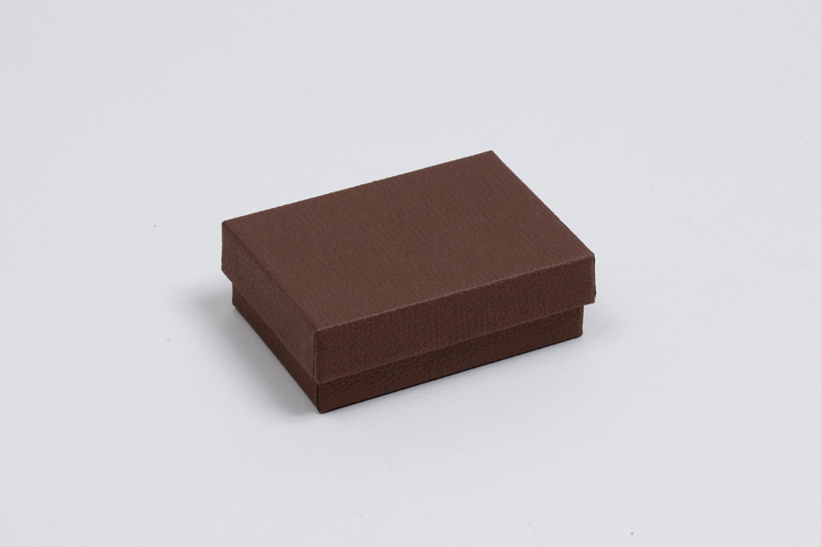 32 Cocoa Textured TwoPiece Jewelry Boxes