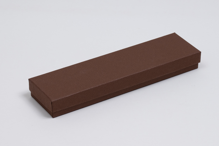 82A Cocoa Textured TwoPiece Jewelry Boxes