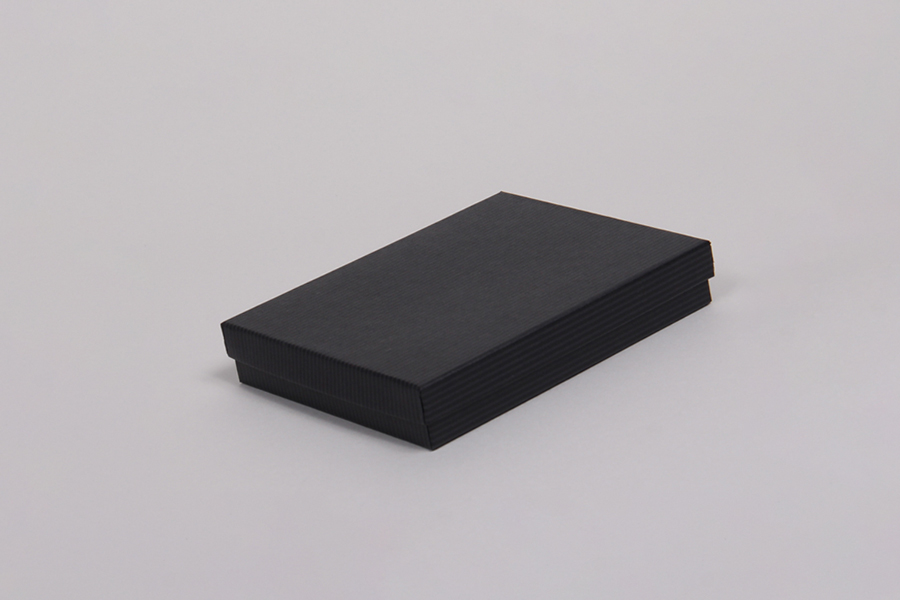 (#53) 5-1/4 x 3-3/4 x 7/8 BLACK PINSTRIPE JEWELRY BOXES