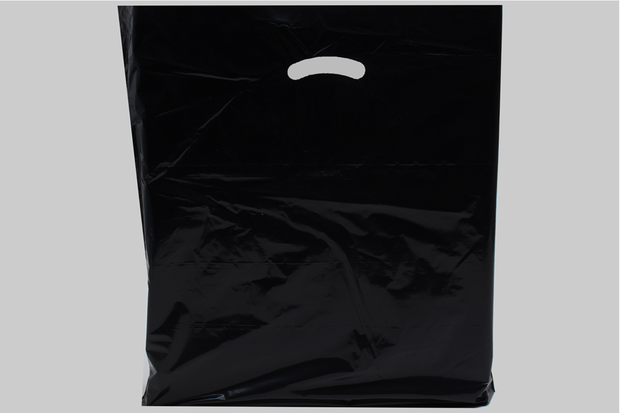 20 x 20 x 5 BLACK SUPER GLOSS PLASTIC BAGS
