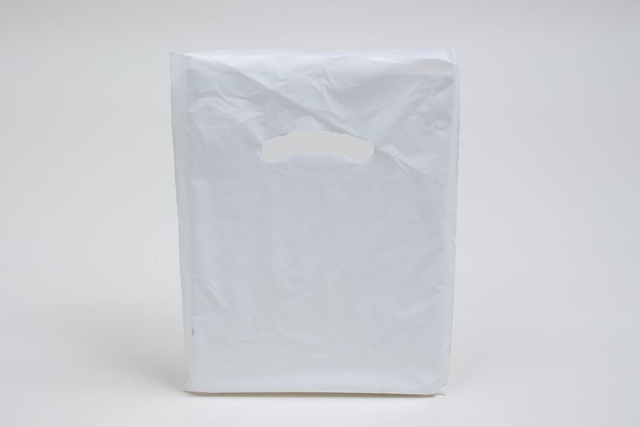 9 x 12 WHITE SUPER GLOSS PLASTIC BAGS - 1.25 mil