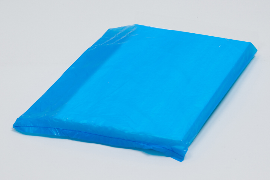 8.5 x 11 DARK BLUE SATIN HIGH DENSITY PLASTIC BAGS - 0.60 mil