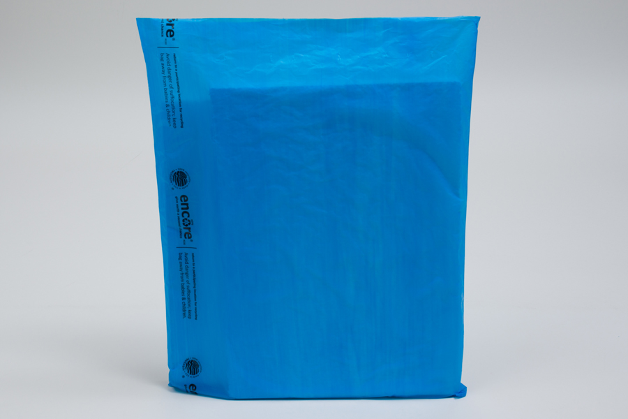 8.5 x 11 DARK BLUE SATIN HIGH DENSITY PLASTIC BAGS - 0.60 mil