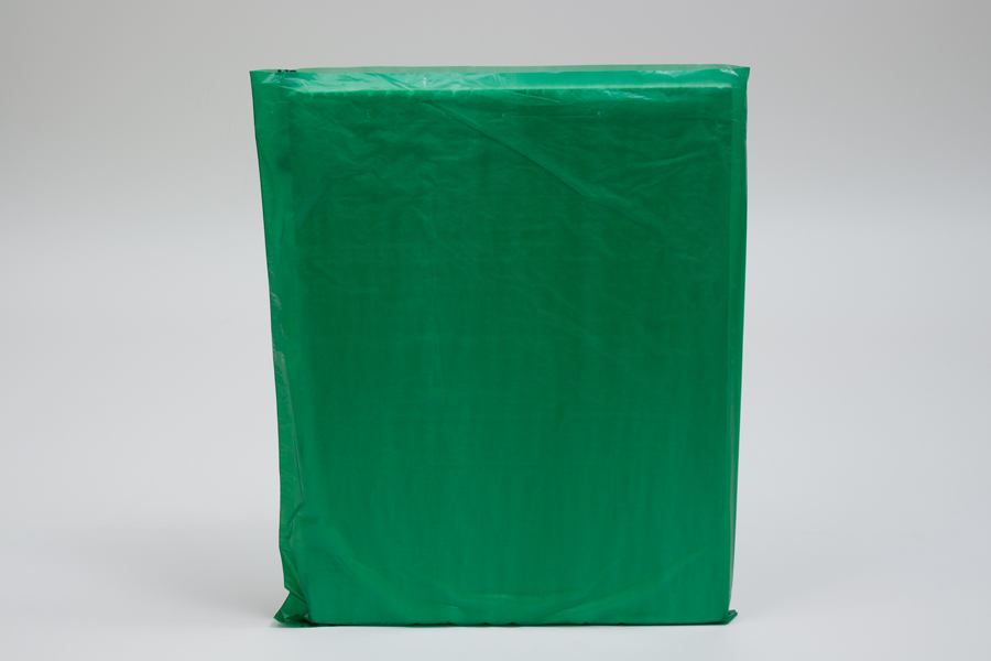 12 x 15 DARK GREEN SATIN HIGH DENSITY PLASTIC BAGS