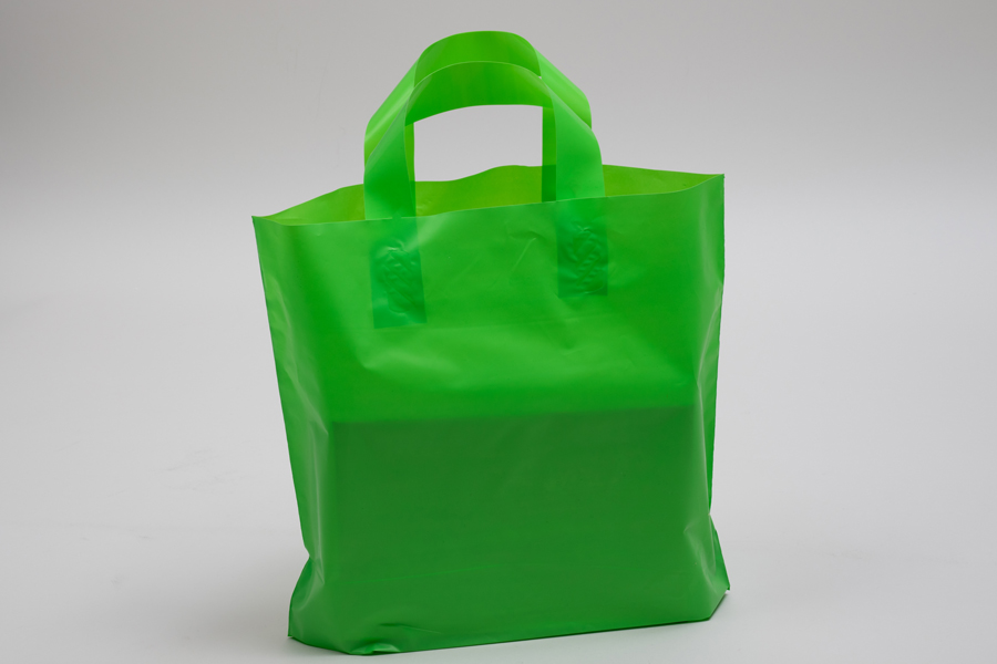 Frosted Plastic Ameritote Bags - Soft Loop Handles