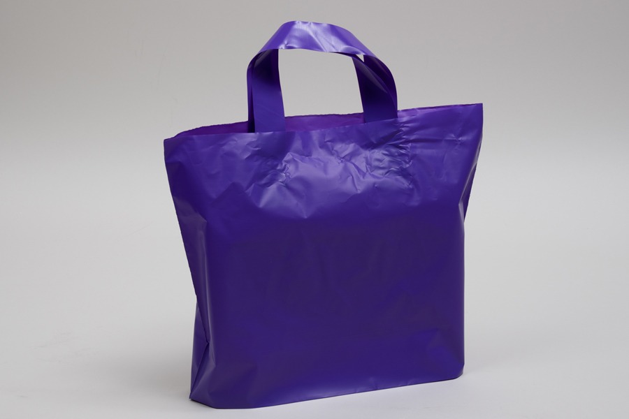 BABCOR Packaging: Hot Pink Plastic Ameritote Shopping Bags w. Soft Loop  Handle - 16 x 6 x 15 in.