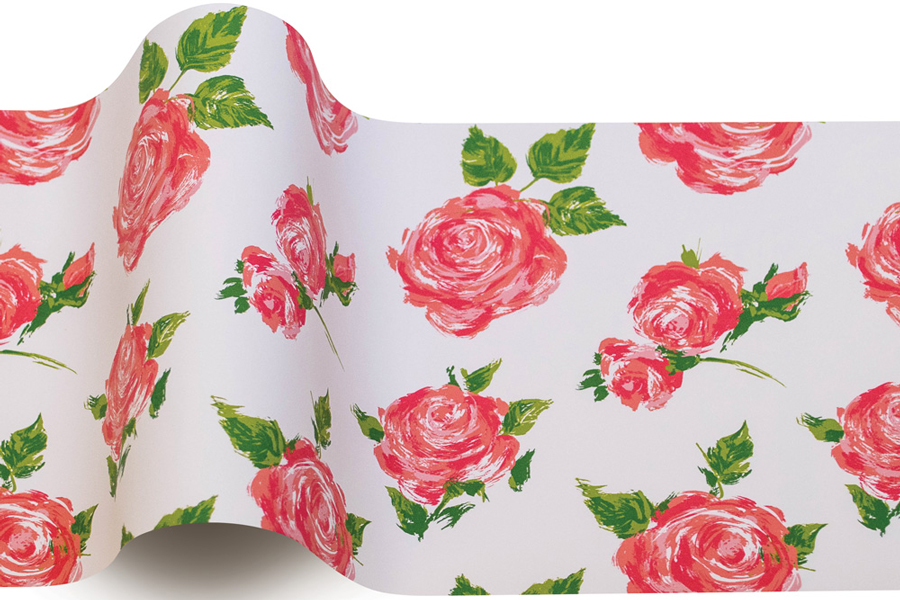 20 x 30 SATINWRAP TISSUE PAPER - COTTAGE ROSE