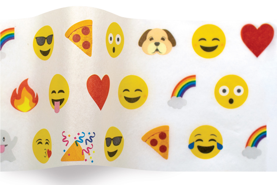 20 x 30 SATINWRAP TISSUE PAPER - EMOJI