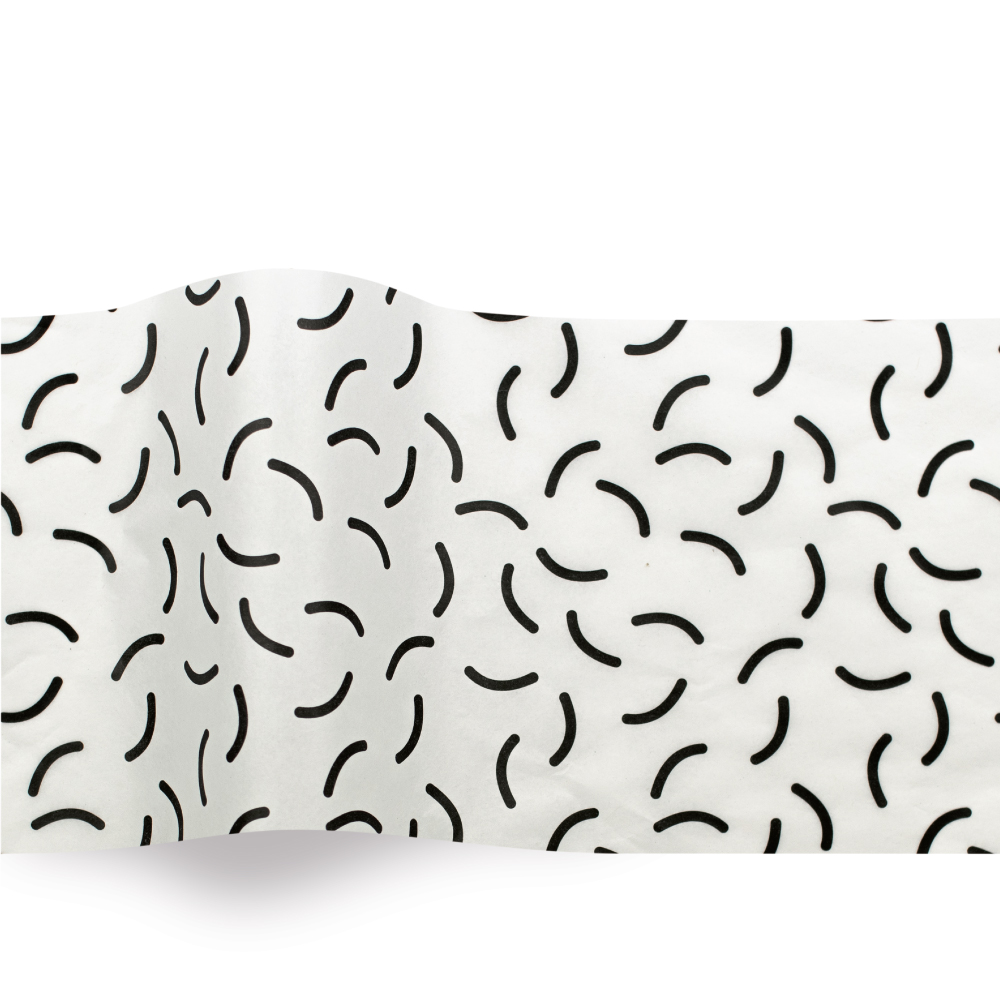 20 x 30 SATINWRAP TISSUE PAPER -  SQUIGGLES