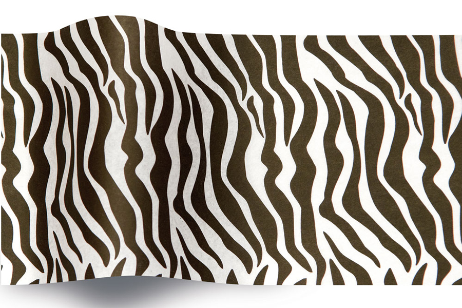 20 x 30 SATINWRAP TISSUE PAPER -  ZEBRA