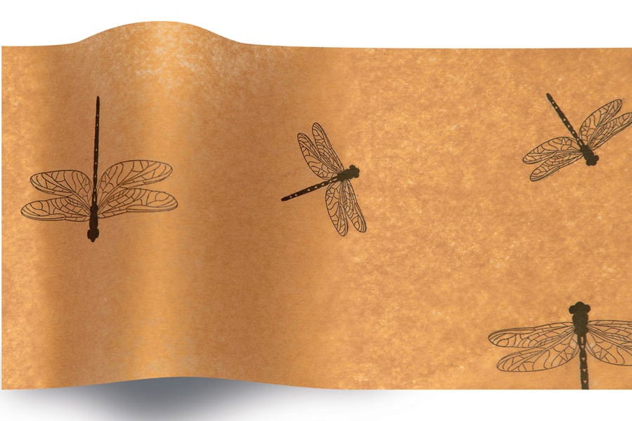 20 x 30 SATINWRAP TISSUE PAPER -  DRAGONFLIES