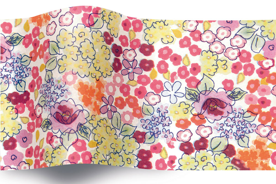 20 x 30 SATINWRAP TISSUE PAPER -  LIBERTY BLOOM