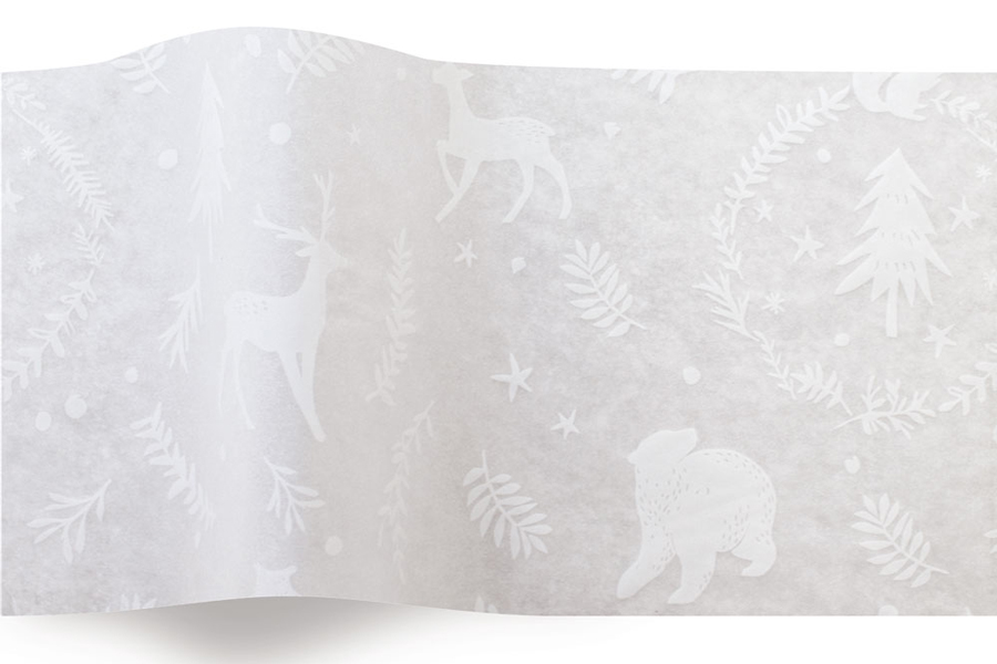 20 x 30 SATINWRAP TISSUE PAPER -  WOODLAND CRITTERS