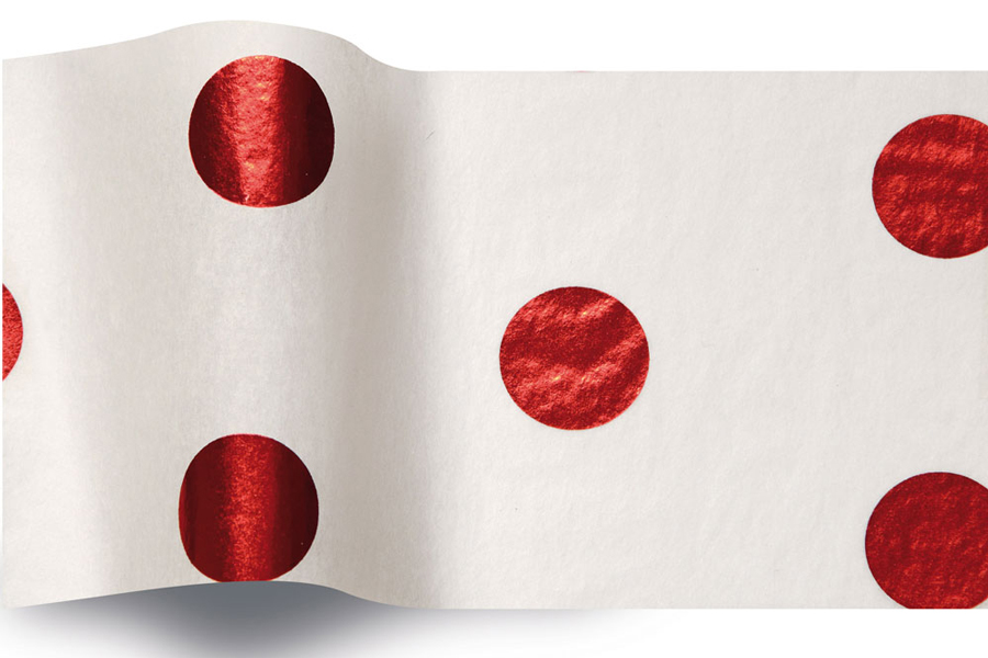 20 x 30 SATINWRAP TISSUE PAPER - RED HOT SPOT