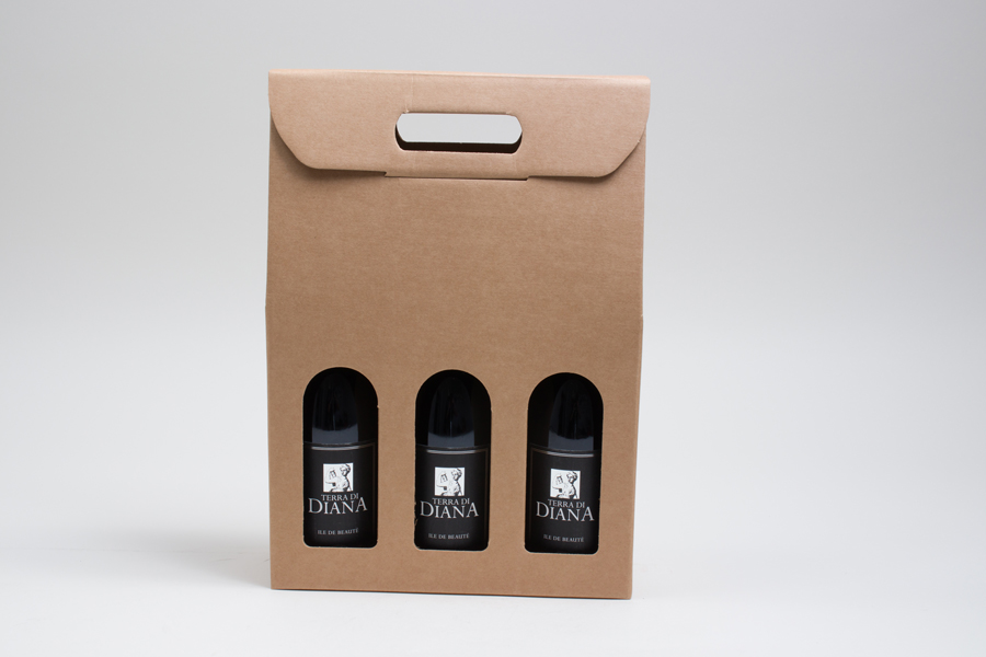 Download 10.625 x 3.5 x 15” Smooth Kraft Wine Bottle Boxes with ... Yellowimages Mockups