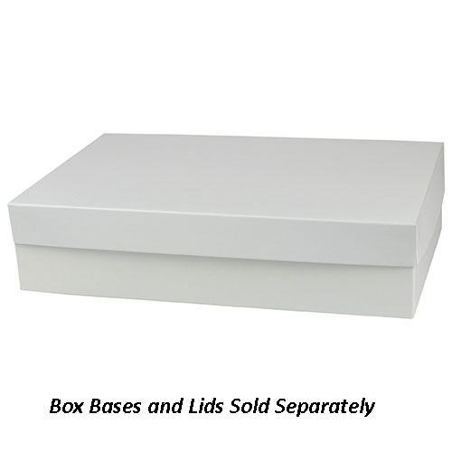 13 x 8 x 3 WHITE GLOSS HI-WALL GIFT BOX BASES *LIDS SOLD SEPARATELY*