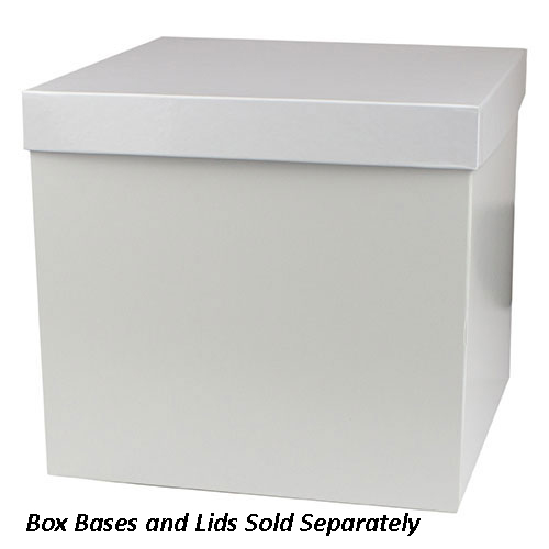 10 x 10 x 9 WHITE GLOSS HI-WALL GIFT BOX BASES *LIDS SOLD SEPARATELY*