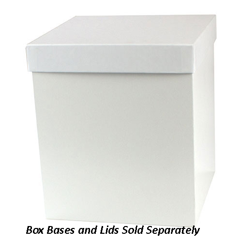 8 x 8 x 9 WHITE GLOSS HI-WALL GIFT BOX BASES *LIDS SOLD SEPARATELY*