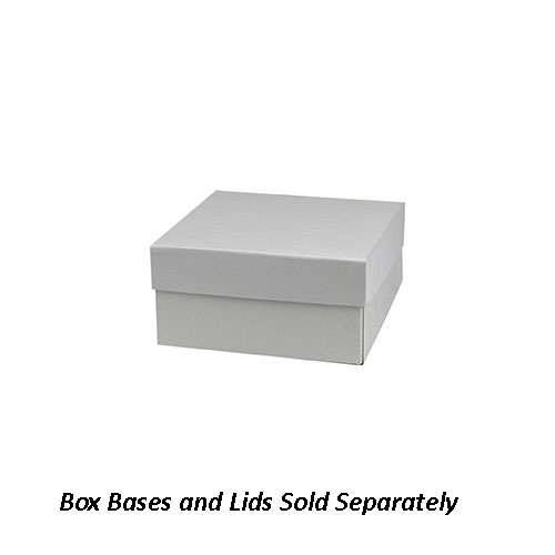 6 x 6 x 3 WHITE GLOSS HI-WALL GIFT BOX BASES *LIDS SOLD SEPARATELY*