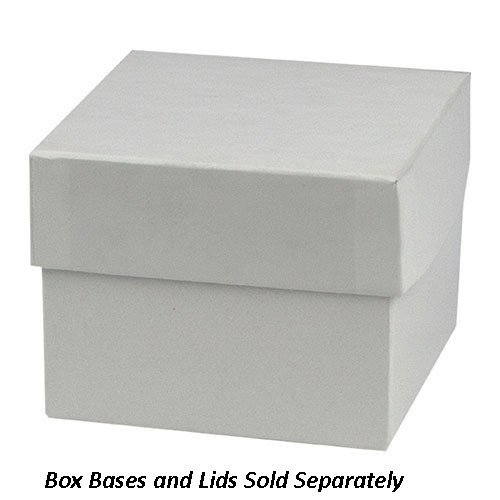 4 x 4 x 3 WHITE GLOSS HI-WALL GIFT BOX BASES *LIDS SOLD SEPARATELY*