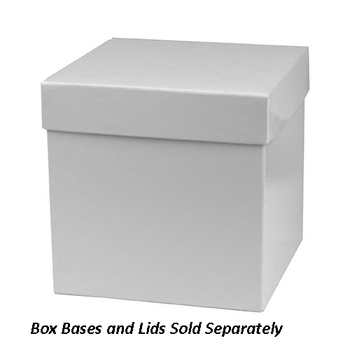 Deluxe Gift Box Bottoms 6 x 6 x 3 50/Case White 