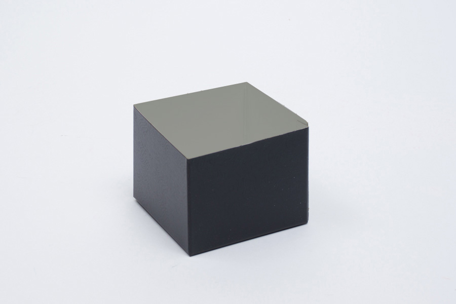 4 x 4 x 3 BLACK SWIRL HI-WALL GIFT BOX BASES *LIDS SOLD SEPARATELY*