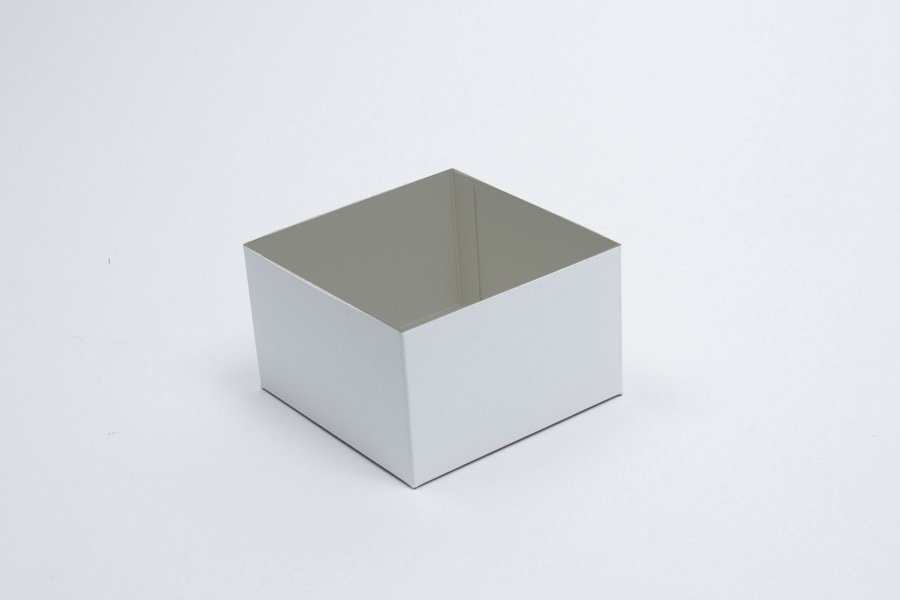 6 x 6 x 3 WHITE GLOSS HI-WALL GIFT BOX BASES *LIDS SOLD SEPARATELY*