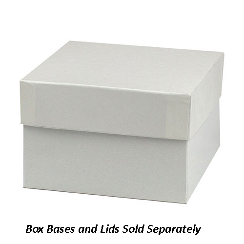 5 x 5 x 3 WHITE GLOSS HI-WALL GIFT BOX BASES *LIDS SOLD SEPARATELY*