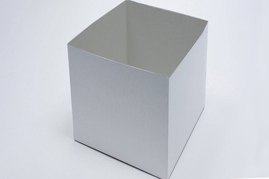 14 x 14 x 12 WHITE GLOSS HI-WALL GIFT BOX BASES *LIDS SOLD SEPARATELY*
