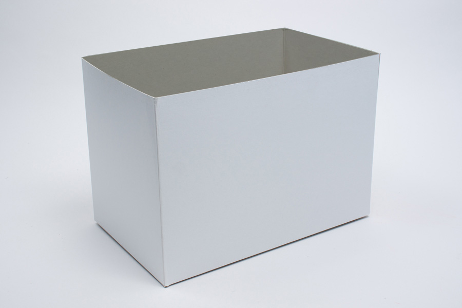 19 x 12 x 6 WHITE GLOSS HI-WALL GIFT BOX BASES *LIDS SOLD SEPARATELY*