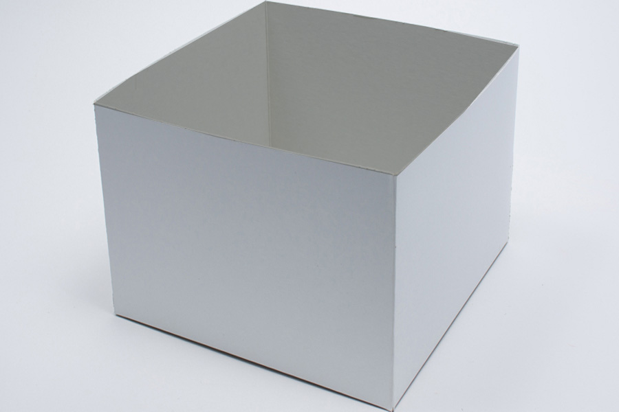 10 x 10 x 9 WHITE GLOSS HI-WALL GIFT BOX BASES *LIDS SOLD SEPARATELY*