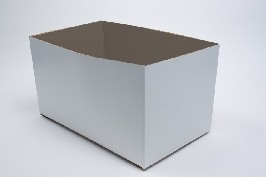 16x10x6 White Gloss HiWall Folding Gift Boxes *Lids Sold Separately*