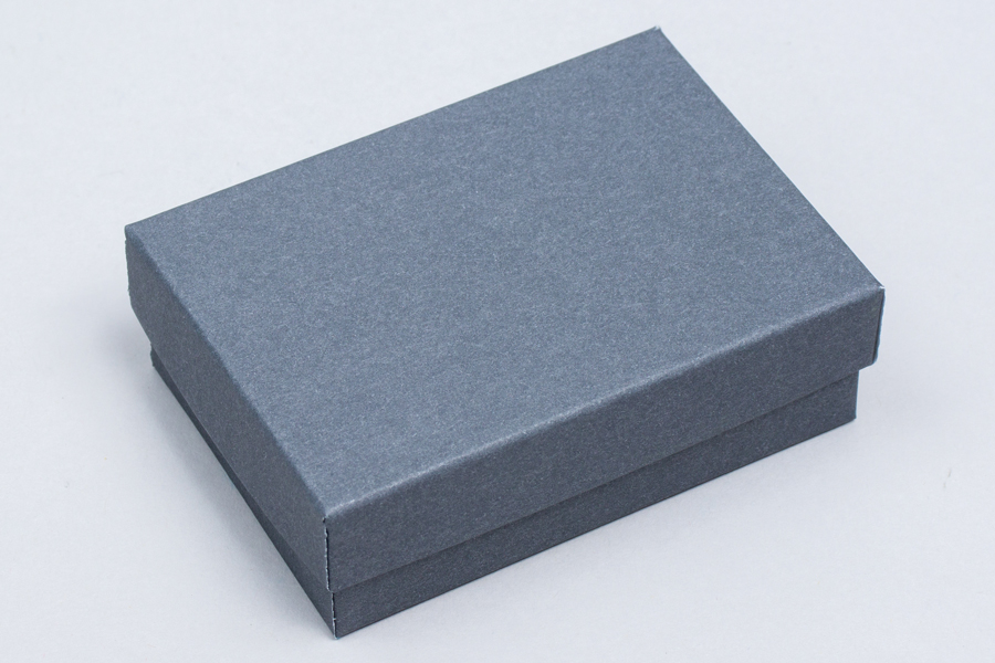 (#32) 3-1/16 X 2-1/8 X 1 MATTE SLATE GRAY JEWELRY BOXES