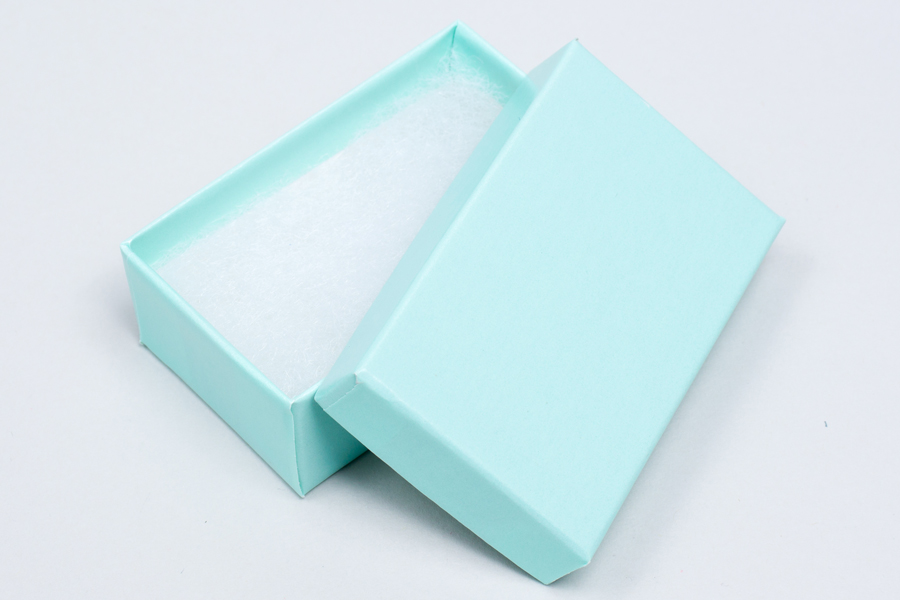 (#21) 2-1/2 X 1-1/2 X 7/8 BLUE ICE GLOSS JEWELRY BOXES