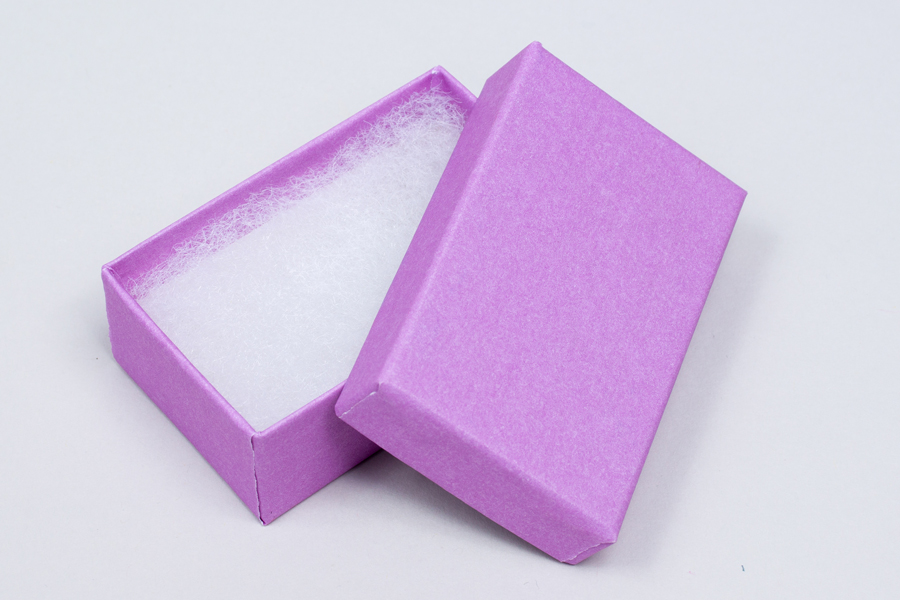 (#21) 2-1/2 X 1-1/2 X 7/8 MATTE LILAC JEWELRY BOXES